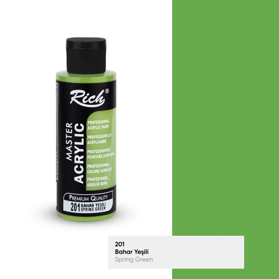 Rich Master Akrilik Boya 120 Cc Bahar Yeşili Akr-120-201
