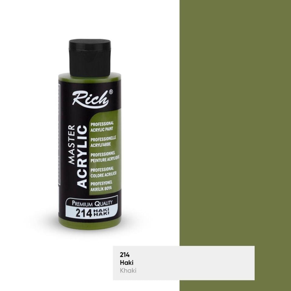 Rich Master Akrilik Boya 120 Cc Haki Akr-120-214