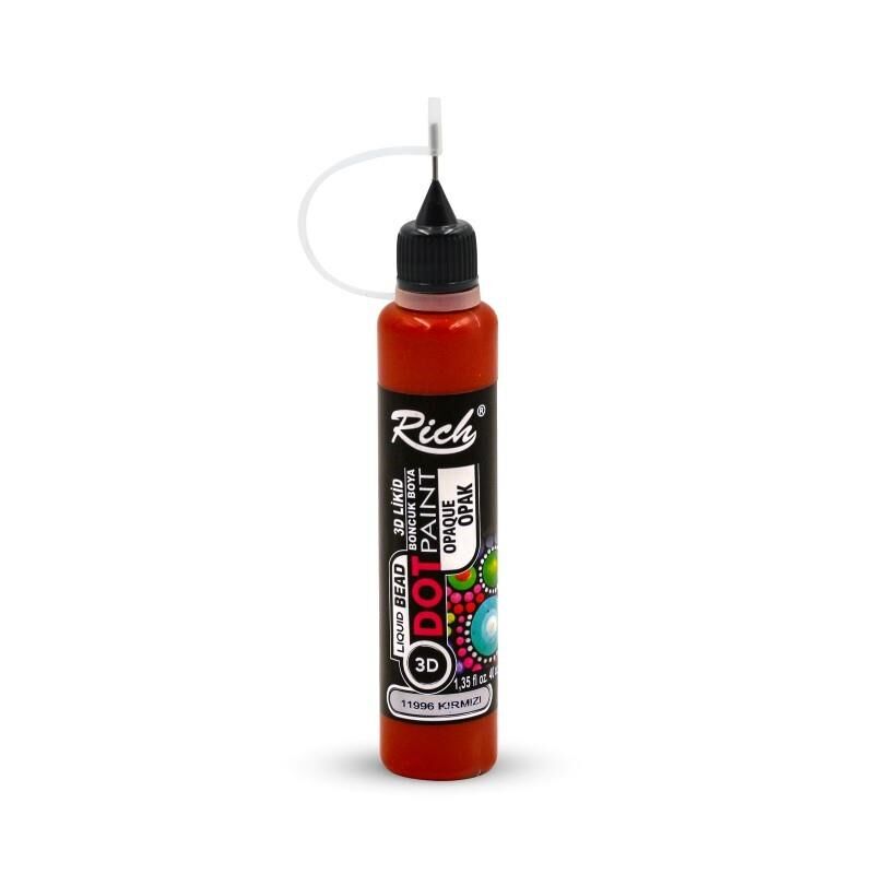 Rich Boncuk Boyası Dot Paint 40 Cc Kırmızı Dto-40-11996