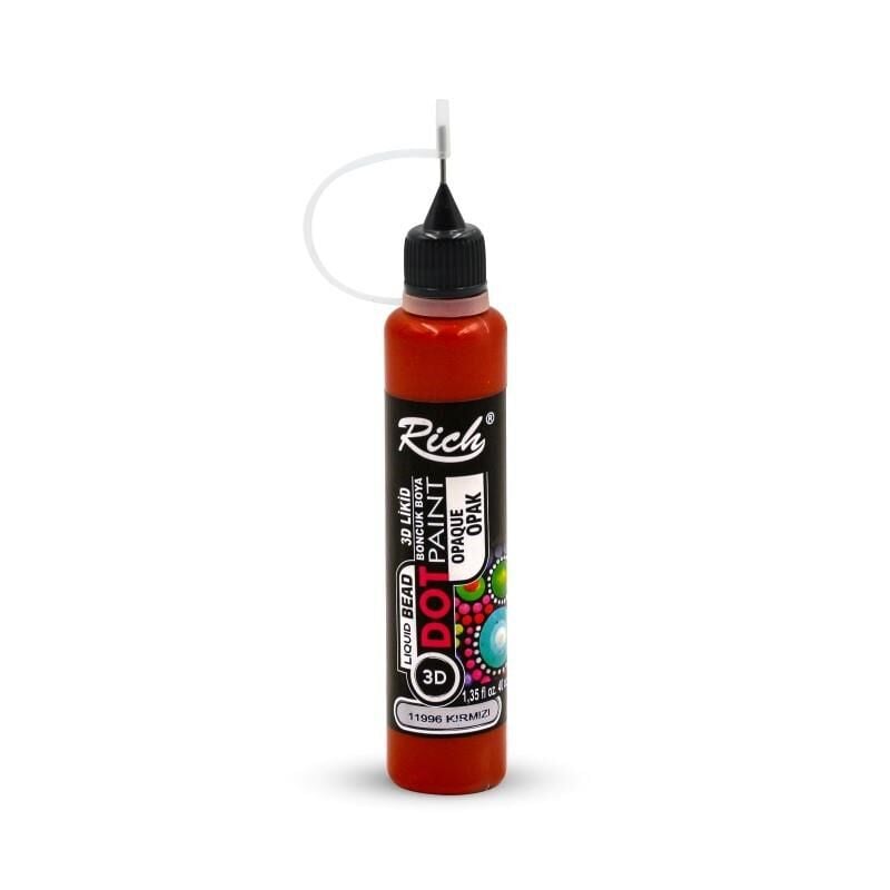 Rich Boncuk Boyası Dot Paint 40 Cc Kırmızı Dto-40-11996