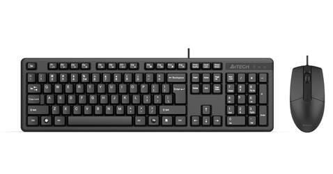 A4 Tech Klavye + Mouse Kablolu Q Usb Siyah Kk-3330