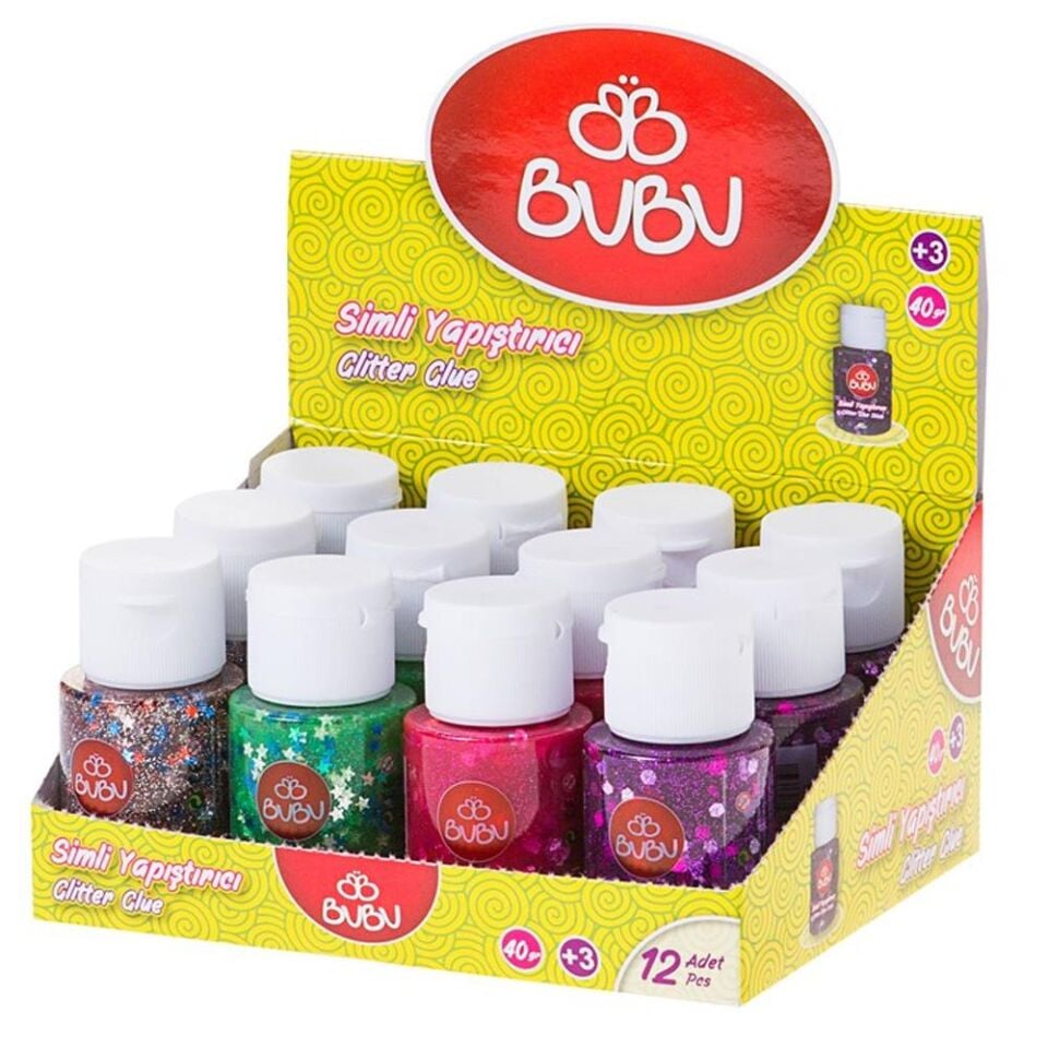 Bu-bu Simli Yapıştırıcı 40 Gr 6 Renk Sy0003