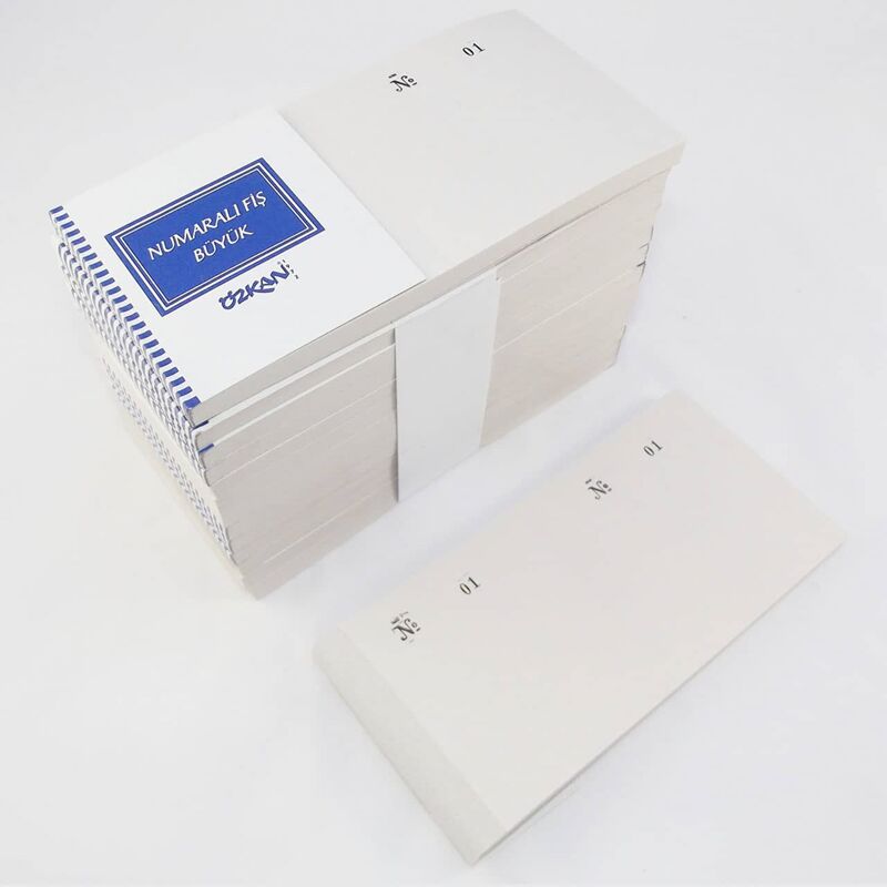 Özkan Numaralı Fiş Büyük 3. Hamur ( 01-100 ) G0219