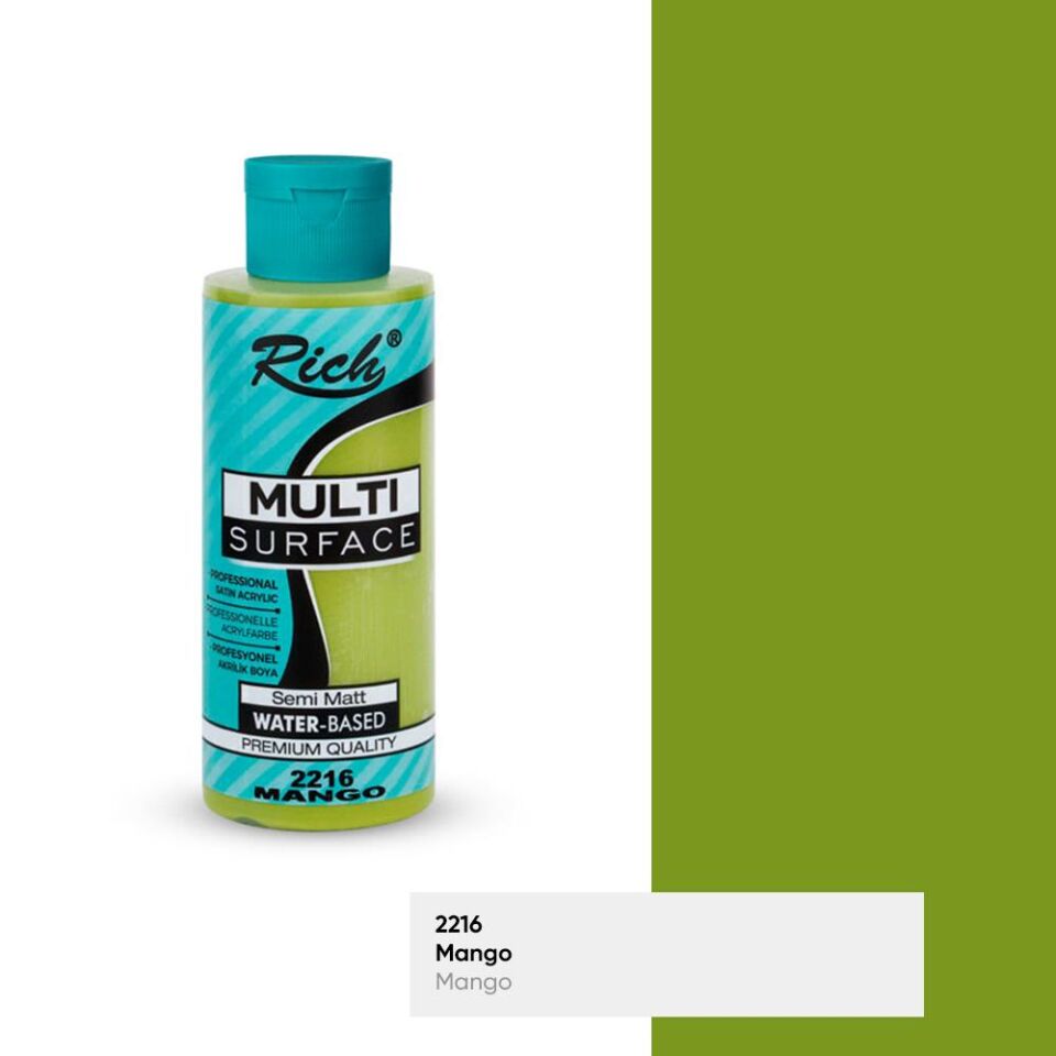Rich Multi Surface Akrilik Boya 120 Cc Mango Mls-120-2216