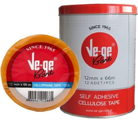 Vege Bant Selefon Ets Metal Kutu 12x66