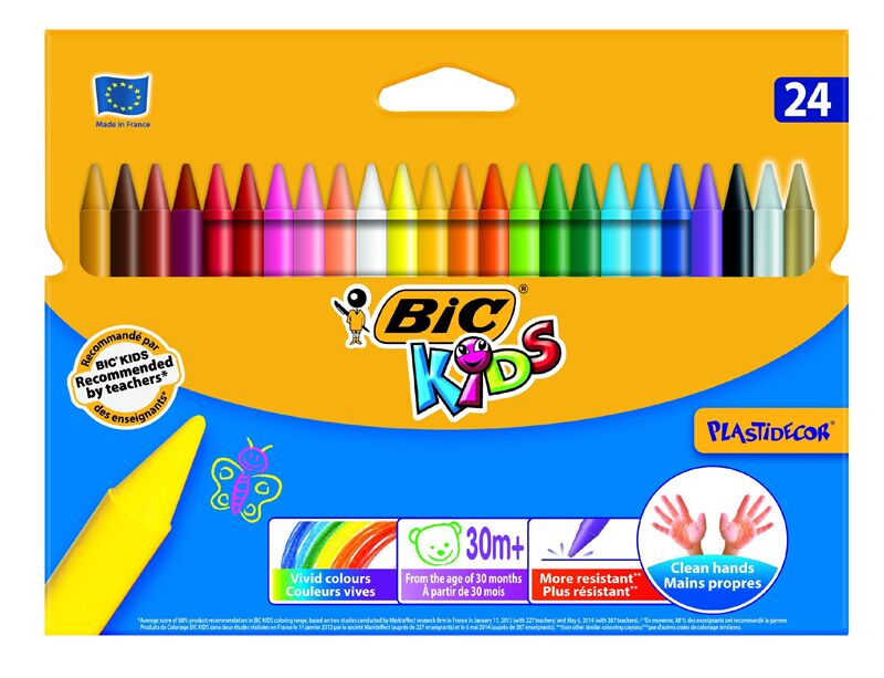 Bic Mum Boya 24'lü Karton Kutu Plastidecor 8297721 8297724