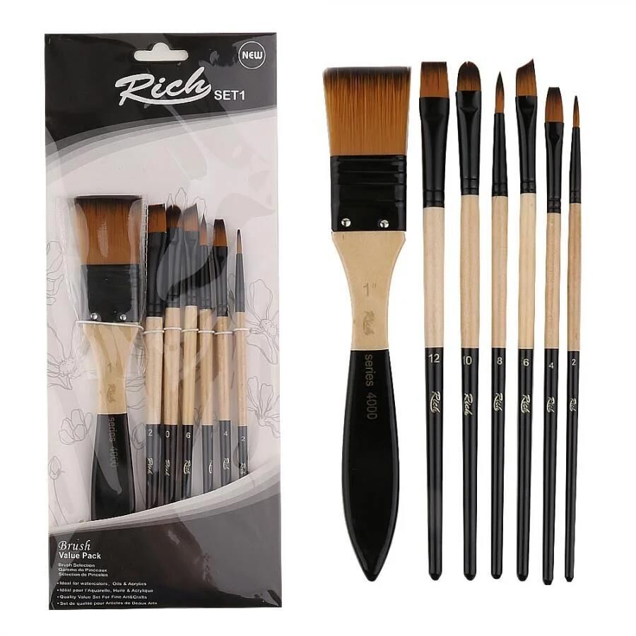 Rich Set 1 Zemin Fırçalı Karma Set 7'li Set1-01261