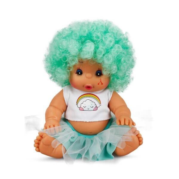 Sunman Afro Bebek Kıvırcık Renkli Saçlı 23 Cm Sun-s00020040