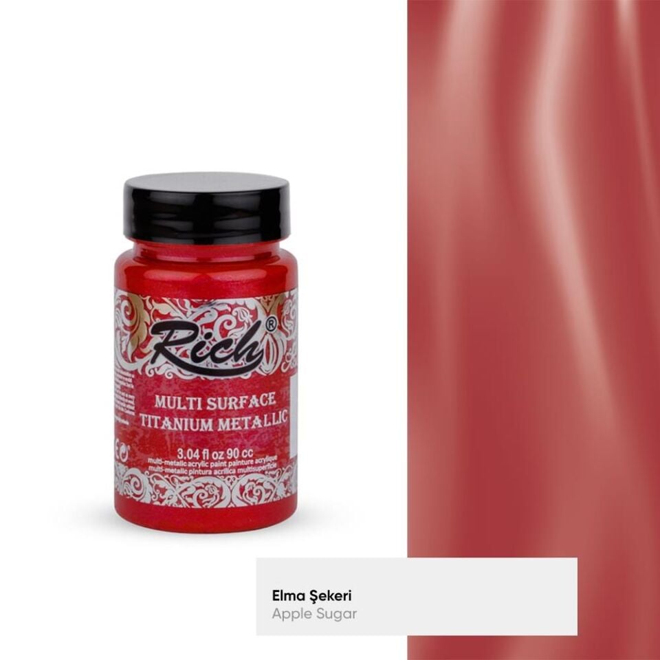 Rich Multı Surface Tıtanıum Metalik 90 Cc Elma Şekeri Ttm-090-2546