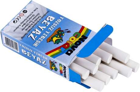 Nova Color Tozsuz Tebeşir 10'lu Beyaz Nc-4110