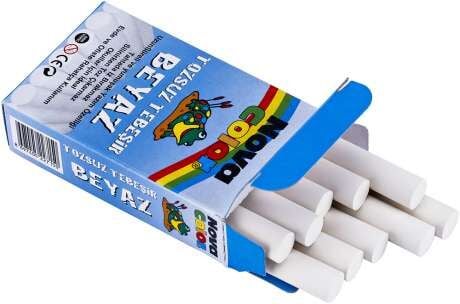 Nova Color Tozsuz Tebeşir 10'lu Beyaz Nc-4110