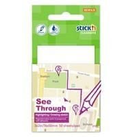 Hopax Yapışkanlı Not Kağıdı Yarı Saydam 50 Yp 76x51 Mm 21708
