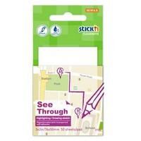 Hopax Yapışkanlı Not Kağıdı Yarı Saydam 50 Yp 76x51 Mm 21708