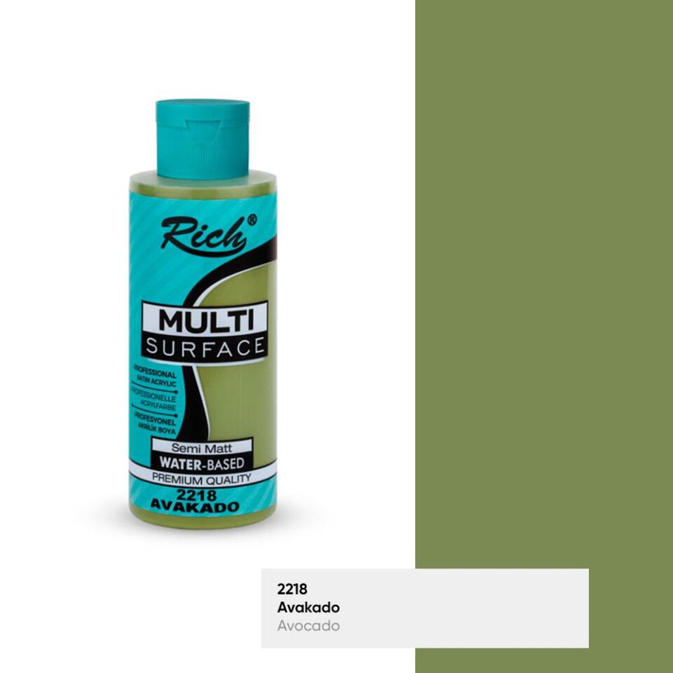 Rich Multi Surface Akrilik Boya 120 Cc Avakado Mls-120-2218