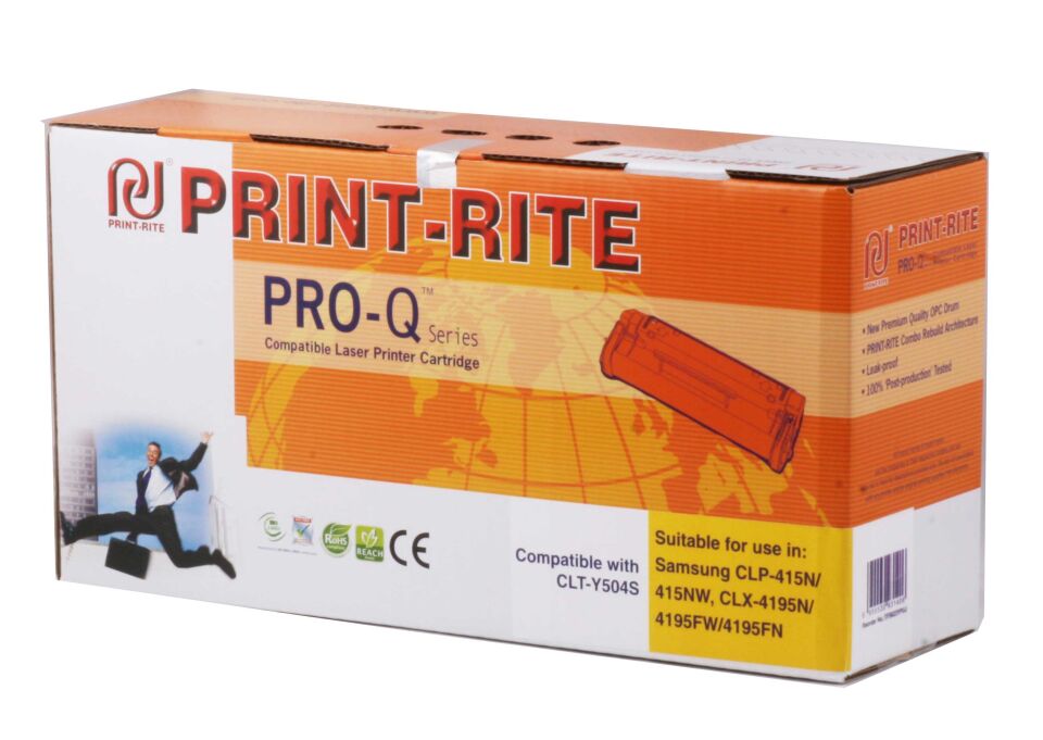 Print-rite Samsung Y504 Yellow Sarı Muadil Toner 2.500 Sayfa Sl-c1810w Sl-c1860fw