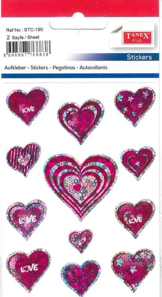 Tanex Kalpli Stıcker 2 Sayfa Stc-190