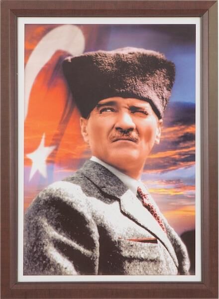 İnter Atatürk Portresi 35x50 Lamine Çerçeve Int-824-3l
