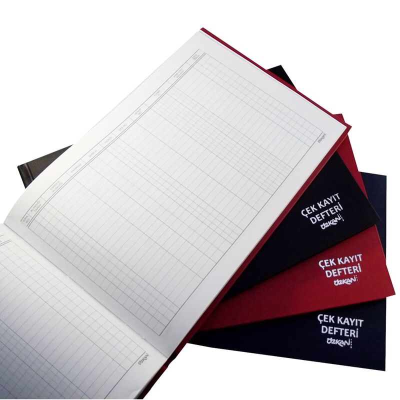Özkan Çek Kayıt Defteri (yan) 17*24 48 Yaprak G0557