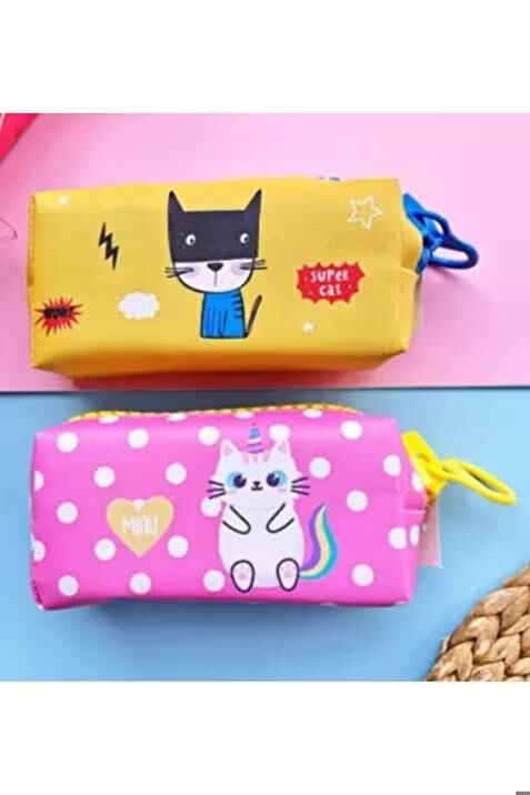 Taros Unıck Color Zipper Cats Kalemkutu 6694