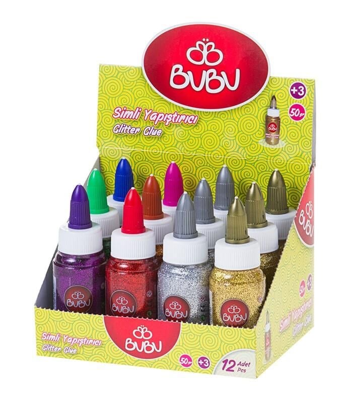 Bu-bu Simli Yapıştırıcı 50 Gr 6 Renk Sy-005