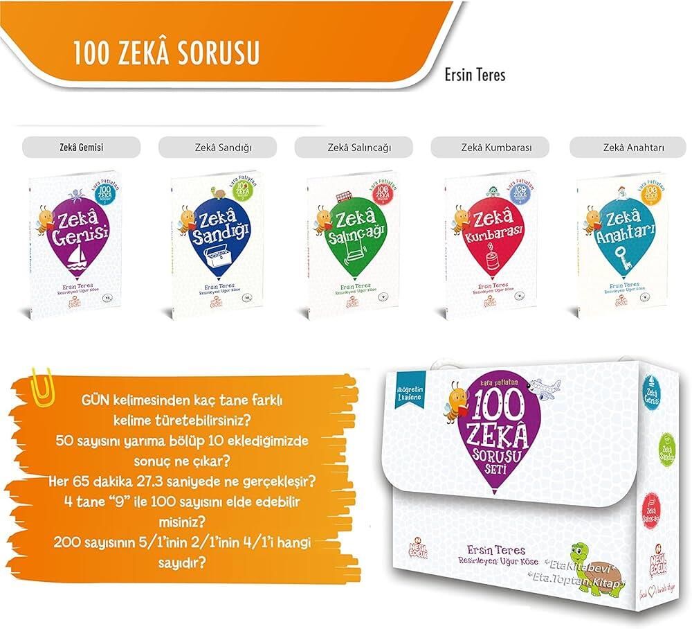 Kafa Patlatan 100 Zeka Sorusu 5 Li Set