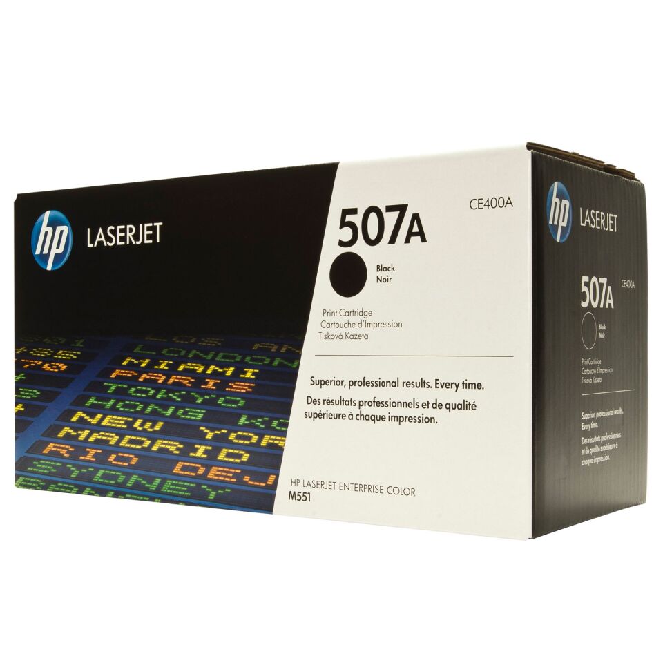 Hp 507a Black Siyah 5.500 Sayfa Toner Ce400a