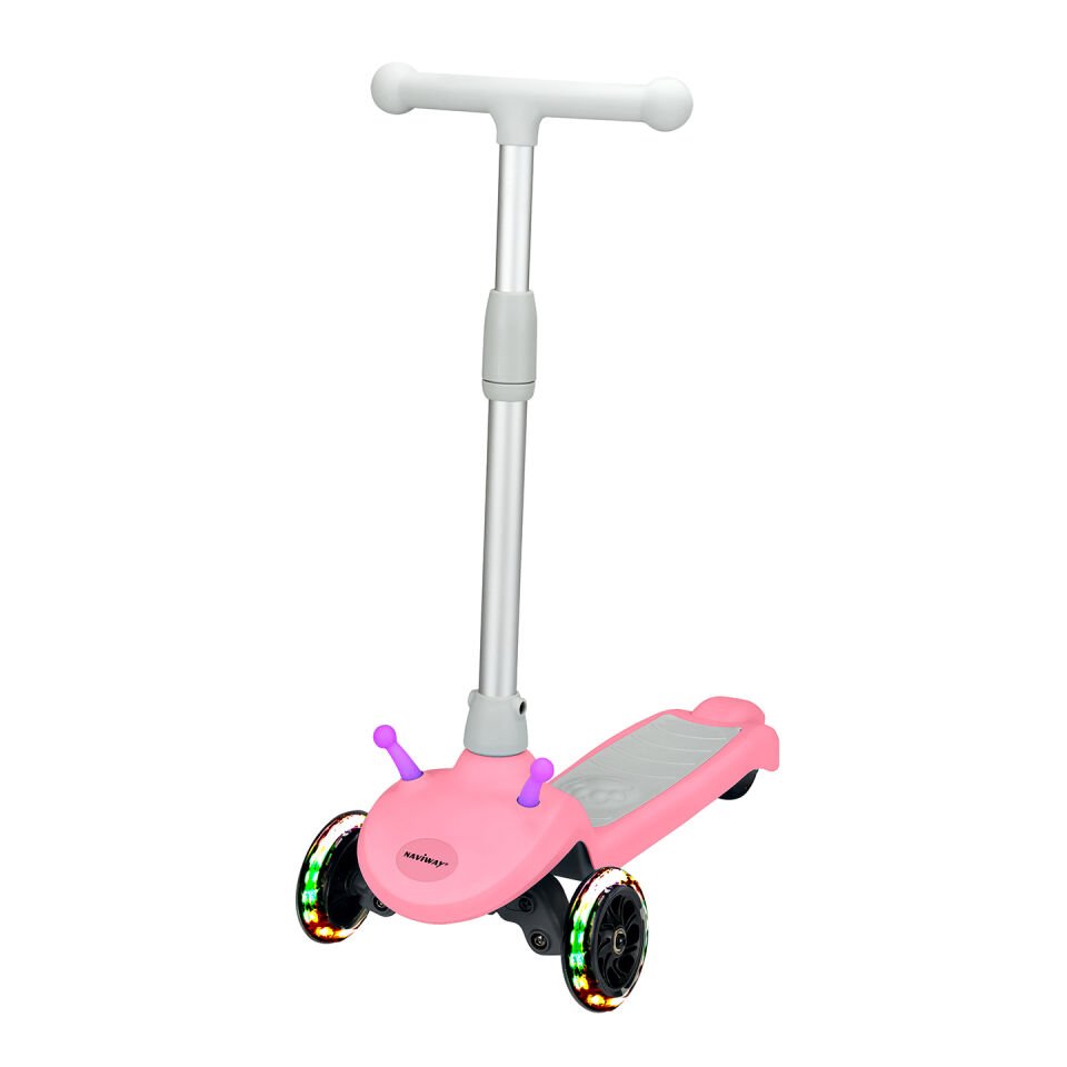 Naviway Ns-05 Pembe 6km-h 100w Lg Bataryalı Taşınabilir Elektrikli Çocuk Scooter