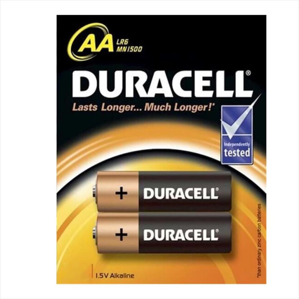 Duracell Pil Alkalin Aa 2'li Kalem Lr6/mn1500