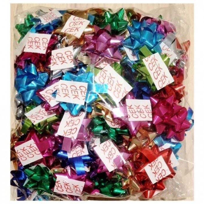 Buket Çek Yildiz Poşet Metalik Gül No:2 100lü Bkt-410