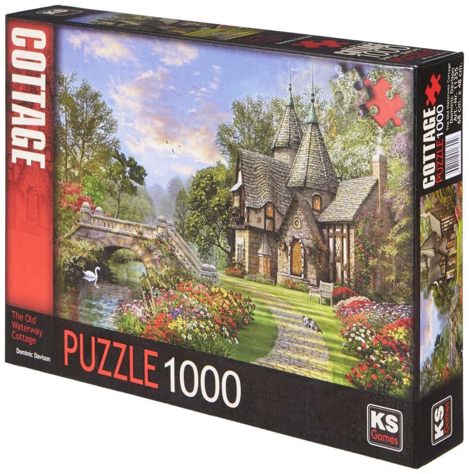 Ks Games Puzzle 1000 Parça The Old Waterway Cottage Dominic Davison 11355