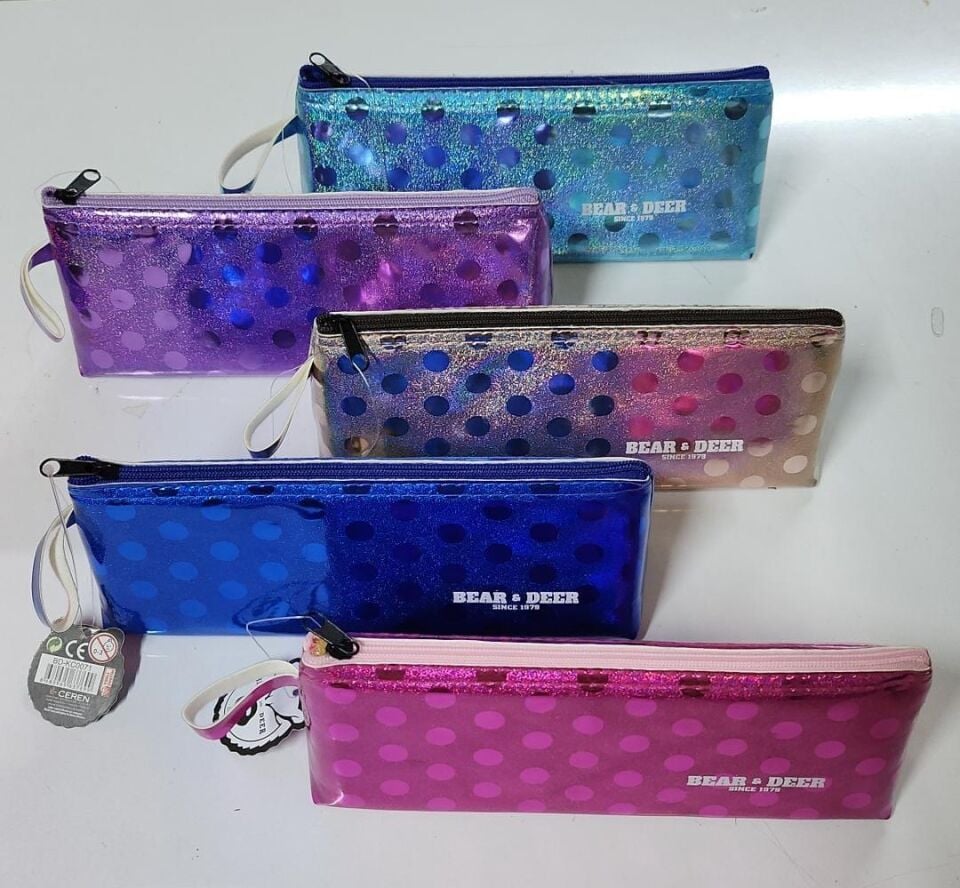 B&d Simli Puantiy.üçgen Kalem Çantası Bd-kcs011