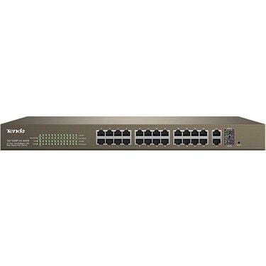 Tenda Tef1226p-24-370w 24 Port Poe+ 10-100 2 Port 10-100-1000 2 Port Sfp Switch Çelik Kasa Rack