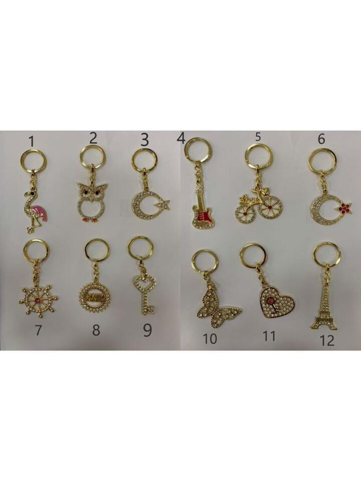 Keskin Color Metal Anahtarlık Taşlı Farklı Model 49137-99
