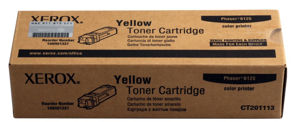 Xerox 106r01337 Phaser 6125 Yellow Sarı Toner 1.000 Sayfa