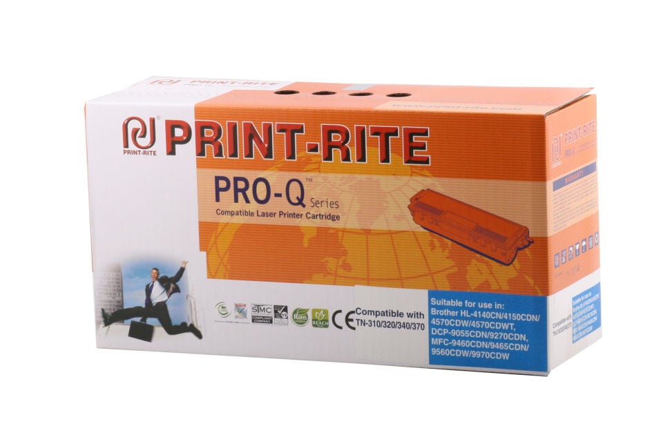 Print-rite Brother Tn-340c Mavi Muadil Toner Hl-4150-4570 Dcp-9055 Mfc-9460-9970