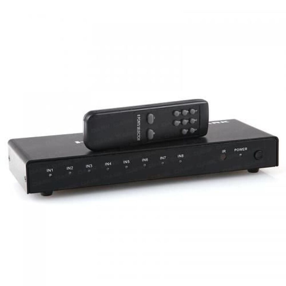 Dark Dk-hd-sw8x1 Full Hd 8 Giriş 1 Çıkışlı Uzaktan Kumandalı Hdmi Switch (seçici)