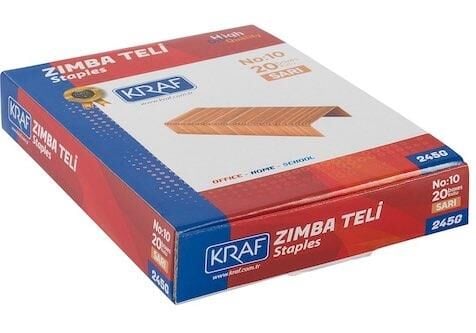 Kraf Zımba Teli No:10 Sarı 245g