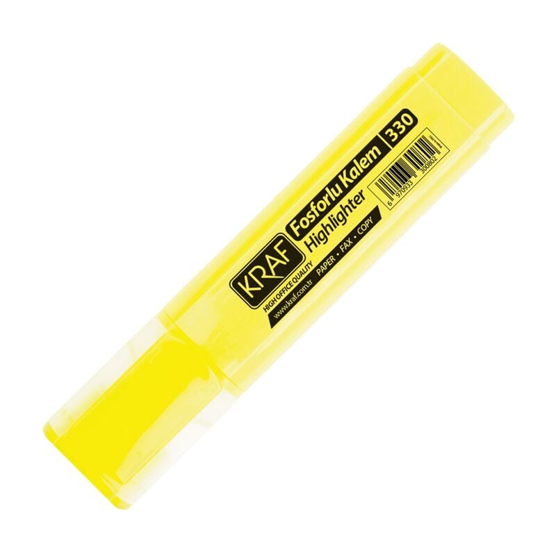 Kraf Fosforlu Kalem 330 Sarı