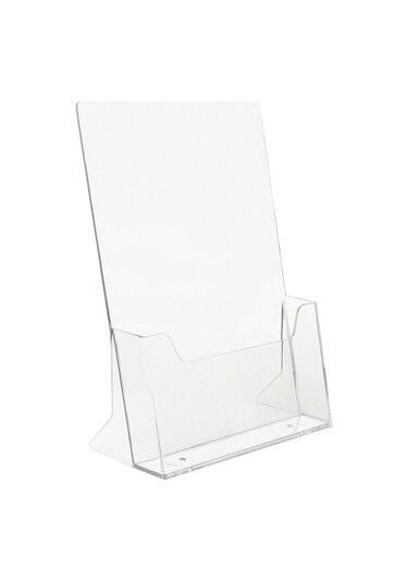 Snapper Masa Üstü Broşürlük A4 Şeffaf Tek Gözlü