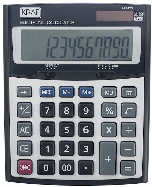 Kraf Hesap Makinası Masaüstü 12 Hane Hm-155