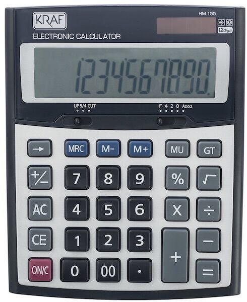Kraf Hesap Makinası Masaüstü 12 Hane Hm-155