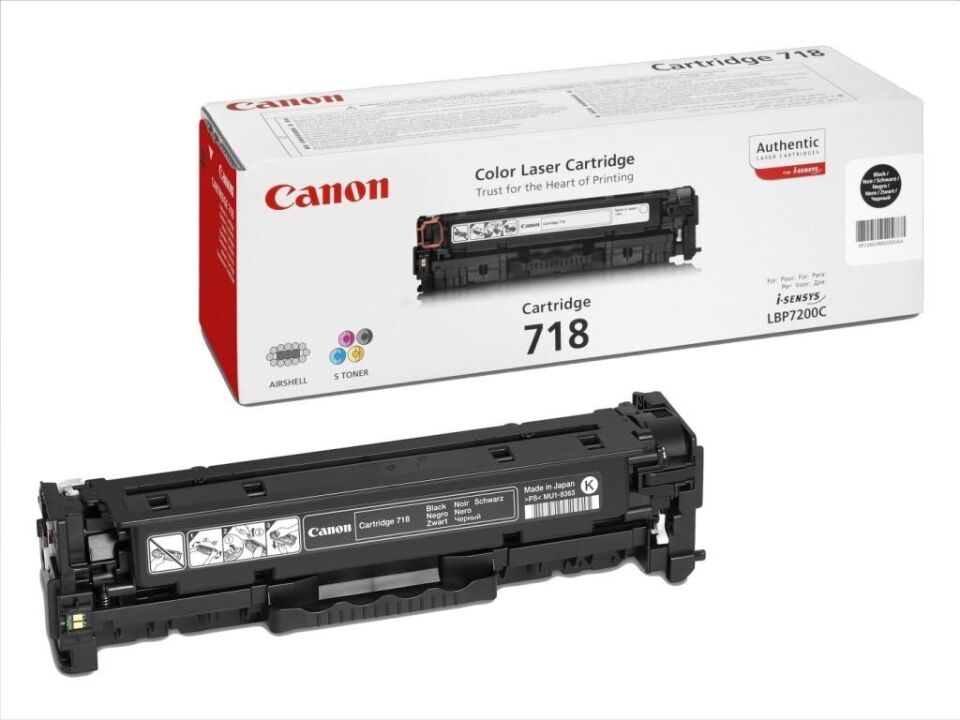 Canon Crg-718bk Black Siyah 2'li Toner Mf728-729 Mfc8350-8580 Lbp7210