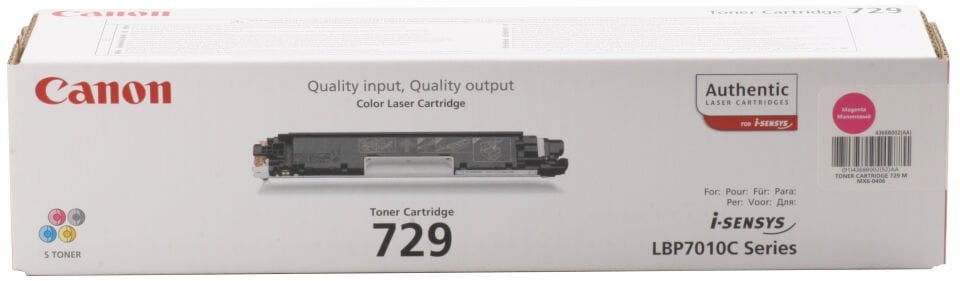 Canon Crg-729m Magenta Kırmızı 1.000 Sayfa Toner Lbp7010-7018