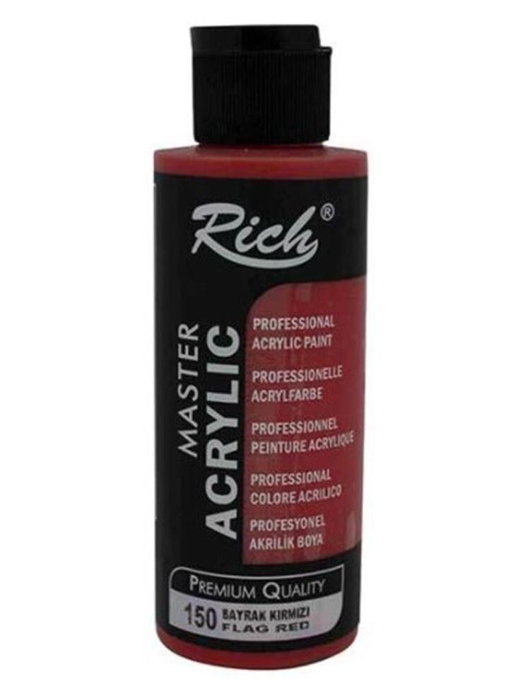 Rich Master Akrilik Boya 120 Cc Bayrak Kırmızı Akr-120-150