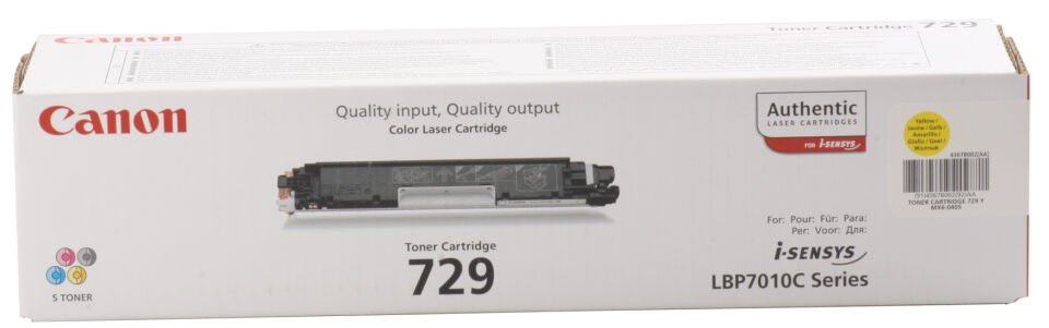 Canon Crg-729y Yellow Sarı 1.000 Sayfa Toner Lbp7010-7018