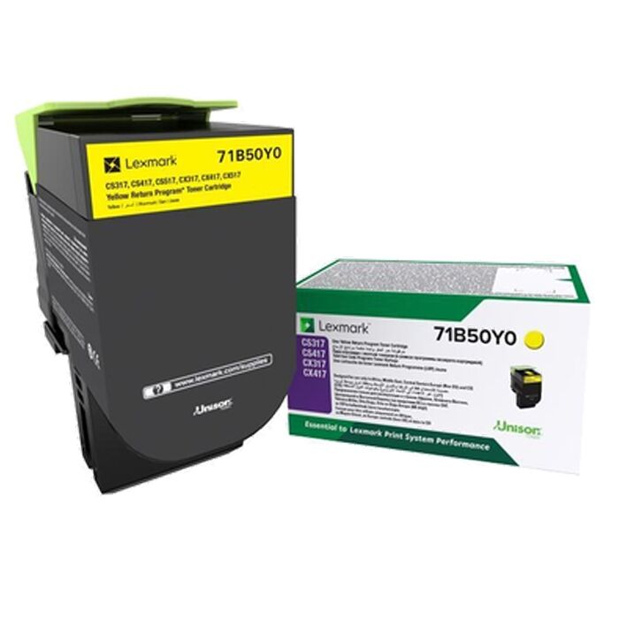 Lexmark Toner 2.300 Sayfa Yellow Sarı 71b50y0