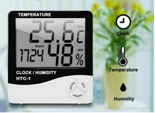 Starmax Clock Htc-2-1 Dijital Nem Ve Sıcaklık Ölçer Saat