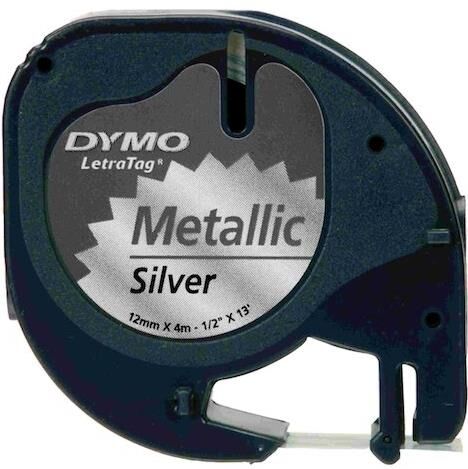 Dymo Letratag Metalik Şerit ( 12 Mm X 4 Mt ) Gri (59429) Dy-0721730