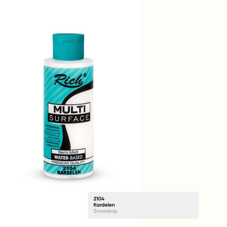 Rich Multi Surface Akrilik Boya 120 Cc Kardelen Mls-120-2104