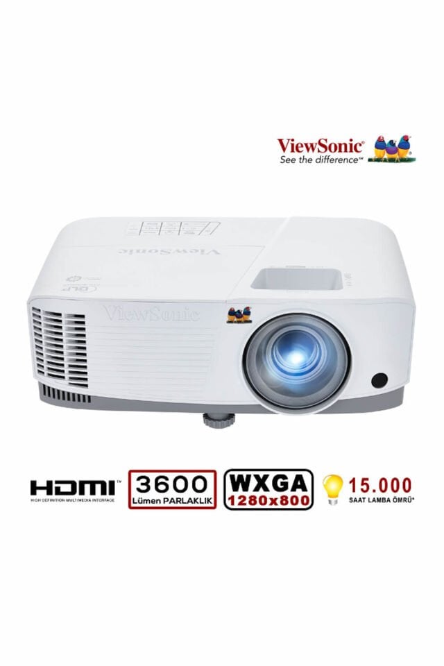Viewsonic Pa503wb 3800 Ansilümen 1280x800 Wxga 3d Dlp Projeksiyon Cihazı